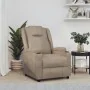 Sillón reclinable de cuero sintético color capuchino de , Sillones - Ref: Foro24-348419, Precio: 251,98 €, Descuento: %
