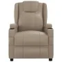 Sillón reclinable de cuero sintético color capuchino de , Sillones - Ref: Foro24-348419, Precio: 251,98 €, Descuento: %