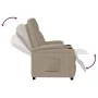 Sillón reclinable de cuero sintético color capuchino de , Sillones - Ref: Foro24-348419, Precio: 251,98 €, Descuento: %