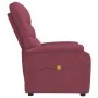 Sillón de masaje de tela rojo tinto de , Sillones de masaje eléctricos - Ref: Foro24-348302, Precio: 192,06 €, Descuento: %