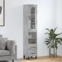 Aparador de madera contrachapada gris hormigón 34,5x34x180 cm von , Sideboards - Ref: Foro24-3199325, Preis: 112,51 €, Rabatt: %