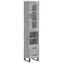 Aparador de madera contrachapada gris hormigón 34,5x34x180 cm von , Sideboards - Ref: Foro24-3199325, Preis: 112,51 €, Rabatt: %