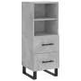 Aparador de madera contrachapada gris hormigón 34,5x34x180 cm von , Sideboards - Ref: Foro24-3199325, Preis: 112,51 €, Rabatt: %
