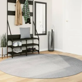Alfombra de pelo corto look escandinavo IZA gris Ø 200 cm de , Alfombras - Ref: Foro24-375461, Precio: 88,63 €, Descuento: %