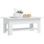 Mesa de centro madera de ingeniería blanca 102x55x42 cm de , Mesas de centro - Ref: Foro24-810253, Precio: 63,45 €, Descuento: %