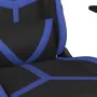 Silla gaming de masaje cuero sintético negro y azul von , Gaming-Stühle - Ref: Foro24-345423, Preis: 114,62 €, Rabatt: %