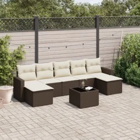 Set sofás de jardín 8 piezas y cojines ratán sintético marrón de , Conjuntos de jardín - Ref: Foro24-3219343, Precio: 467,13 ...