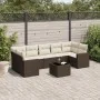 Set sofás de jardín 8 piezas y cojines ratán sintético marrón de , Sofás modulares de exterior - Ref: Foro24-3251080, Precio:...