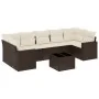Set sofás de jardín 8 piezas y cojines ratán sintético marrón de , Sofás modulares de exterior - Ref: Foro24-3251080, Precio:...