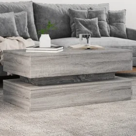 Mesa de centro con luces LED gris Sonoma 90x50x40 cm von , Couchtisch - Ref: Foro24-839866, Preis: 112,74 €, Rabatt: %