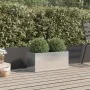 Jardinera de acero inoxidable plateado 62x30x29 cm de , Maceteros y jardineras - Ref: Foro24-841593, Precio: 68,55 €, Descuen...