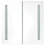 Armario de baño con espejo y LED color roble 62x14x60 cm de vidaXL, Tocadores de baño - Ref: Foro24-326522, Precio: 107,92 €,...