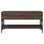 Mesa de centro madera ingeniería metal marrón 100x50x50 cm de , Mesas de centro - Ref: Foro24-845360, Precio: 88,73 €, Descue...