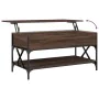 Mesa de centro madera ingeniería metal marrón 100x50x50 cm de , Mesas de centro - Ref: Foro24-845360, Precio: 88,73 €, Descue...
