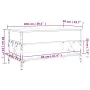 Mesa de centro madera ingeniería metal marrón 100x50x50 cm de , Mesas de centro - Ref: Foro24-845360, Precio: 88,73 €, Descue...