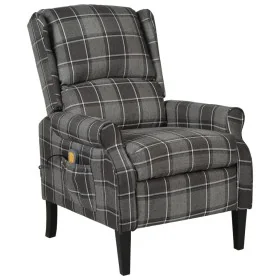 Sillón de masaje reclinable de tela gris de , Sillones de masaje eléctricos - Ref: Foro24-329304, Precio: 187,94 €, Descuento: %