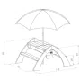 AXI Mesa de picnic infantil Delta gris y blanca A031.023.00 de , Mesas de jardín - Ref: Foro24-411762, Precio: 168,95 €, Desc...