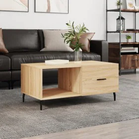 Mesa de centro madera contrachapada roble Sonoma 90x50x40 cm de , Mesas de centro - Ref: Foro24-829231, Precio: 46,67 €, Desc...