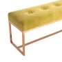 Banco de terciopelo amarillo mostaza 110x36x45 cm de , Bancos para recibidores y almacenamiento - Ref: Foro24-350602, Precio:...