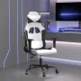 Silla gaming de masaje cuero sintético blanco y negro von , Gaming-Stühle - Ref: Foro24-345409, Preis: 118,01 €, Rabatt: %