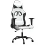 Silla gaming de masaje cuero sintético blanco y negro von , Gaming-Stühle - Ref: Foro24-345409, Preis: 118,01 €, Rabatt: %