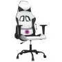 Silla gaming de masaje cuero sintético blanco y negro von , Gaming-Stühle - Ref: Foro24-345409, Preis: 118,01 €, Rabatt: %