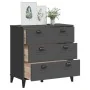 Cajonera VIKEN madera de ingeniería gris antracita de , Taquillas y armarios de almacenamiento - Ref: Foro24-374922, Precio: ...