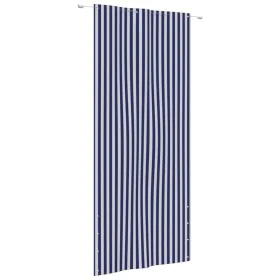Toldo pantalla para balcón tela oxford azul y blanco 120x240 cm de , Sombrillas - Ref: Foro24-148590, Precio: 37,20 €, Descue...