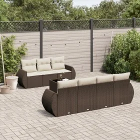 Set sofás de jardín 8 piezas y cojines ratán sintético marrón by , Garden sets - Ref: Foro24-3253470, Price: 557,05 €, Discou...