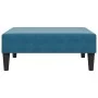 Sofá cama de 2 plazas con almohadas y taburete terciopelo azul de , Sofás - Ref: Foro24-3216218, Precio: 374,33 €, Descuento: %