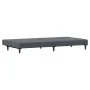 Sofá cama de 2 plazas con taburete terciopelo gris oscuro de , Sofás - Ref: Foro24-3216232, Precio: 281,33 €, Descuento: %