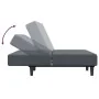 Sofá cama de 2 plazas con taburete terciopelo gris oscuro de , Sofás - Ref: Foro24-3216232, Precio: 281,33 €, Descuento: %