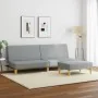 Sofá cama de 2 plazas con taburete tela gris claro by , Sofas - Ref: Foro24-3216224, Price: 301,18 €, Discount: %