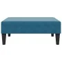 Sofá cama de 2 plazas con taburete terciopelo azul de , Sofás - Ref: Foro24-3216230, Precio: 294,32 €, Descuento: %