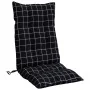 Cojines para silla respaldo alto 6 uds tela a cuadros negro de , Cojines para sillas y sofás - Ref: Foro24-377652, Precio: 11...