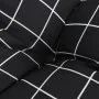 Cojines para silla respaldo alto 6 uds tela a cuadros negro de , Cojines para sillas y sofás - Ref: Foro24-377652, Precio: 11...