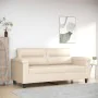 Sofá de 2 plazas de tela de microfibra beige 140 cm de , Sofás - Ref: Foro24-359566, Precio: 291,79 €, Descuento: %
