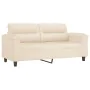 Sofá de 2 plazas de tela de microfibra beige 140 cm de , Sofás - Ref: Foro24-359566, Precio: 291,79 €, Descuento: %