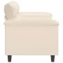 Sofá de 2 plazas de tela de microfibra beige 140 cm de , Sofás - Ref: Foro24-359566, Precio: 291,79 €, Descuento: %