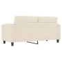 Sofá de 2 plazas de tela de microfibra beige 140 cm de , Sofás - Ref: Foro24-359566, Precio: 291,79 €, Descuento: %