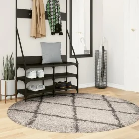 Alfombra de pelo largo moderna PAMPLONA beige antracita Ø160 cm de , Alfombras - Ref: Foro24-375400, Precio: 50,40 €, Descuen...