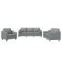 Set of sofas with cushions 3 pieces light gray fabric by , Sofas - Ref: Foro24-3201786, Price: 670,40 €, Discount: %
