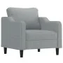 Set of sofas with cushions 3 pieces light gray fabric by , Sofas - Ref: Foro24-3201786, Price: 670,40 €, Discount: %