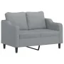 Set of sofas with cushions 3 pieces light gray fabric by , Sofas - Ref: Foro24-3201786, Price: 670,40 €, Discount: %