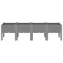 Jardinera con patas PP gris claro 160x40x42 cm de , Maceteros y jardineras - Ref: Foro24-367902, Precio: 89,49 €, Descuento: %