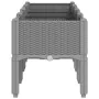 Jardinera con patas PP gris claro 160x40x42 cm de , Maceteros y jardineras - Ref: Foro24-367902, Precio: 89,49 €, Descuento: %