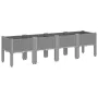 Jardinera con patas PP gris claro 160x40x42 cm de , Maceteros y jardineras - Ref: Foro24-367902, Precio: 89,49 €, Descuento: %