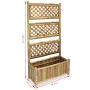 Gartenpflanzgefäß mit Bambusspalier 70 cm von vidaXL, Töpfe und Pflanzgefäße - Ref: Foro24-43714, Preis: 79,58 €, Rabatt: %