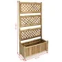 Jardinera de jardín con enrejado bambú 70 cm de vidaXL, Maceteros y jardineras - Ref: Foro24-43714, Precio: 79,58 €, Descuent...