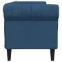 Sofá Chesterfield de 3 plazas tela azul de , Sofás - Ref: Foro24-372562, Precio: 328,56 €, Descuento: %